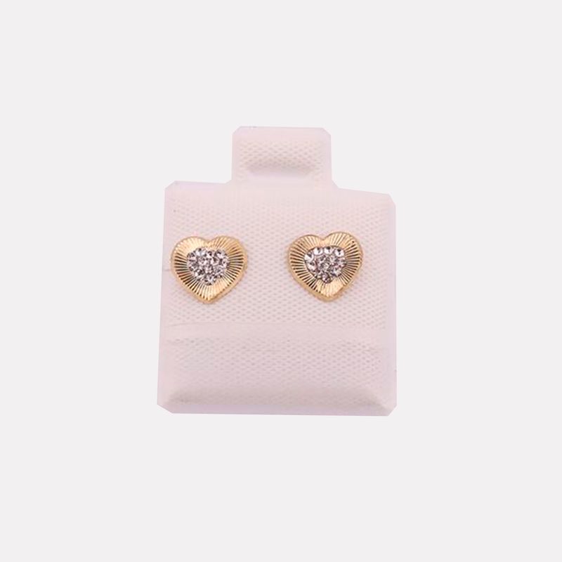 Broqueles Corazon 10K 0.3g