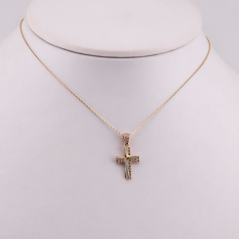 Gargantilla Cruz Dimant. C/p