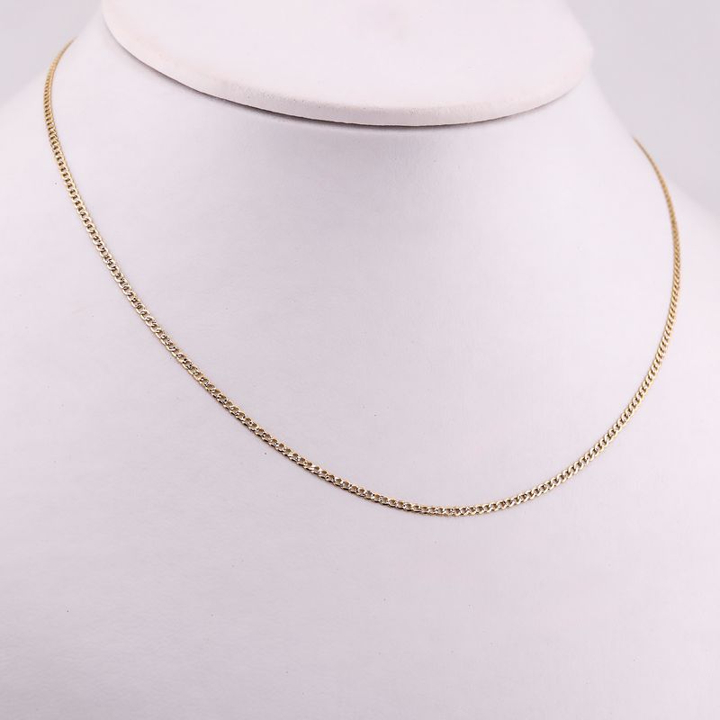 Cadena Eslabon Dimant. 10k 1.7g 50cm