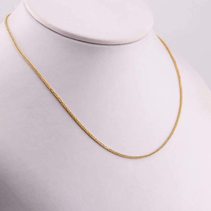 Cadena Espiga 10k 1.5g 50cm