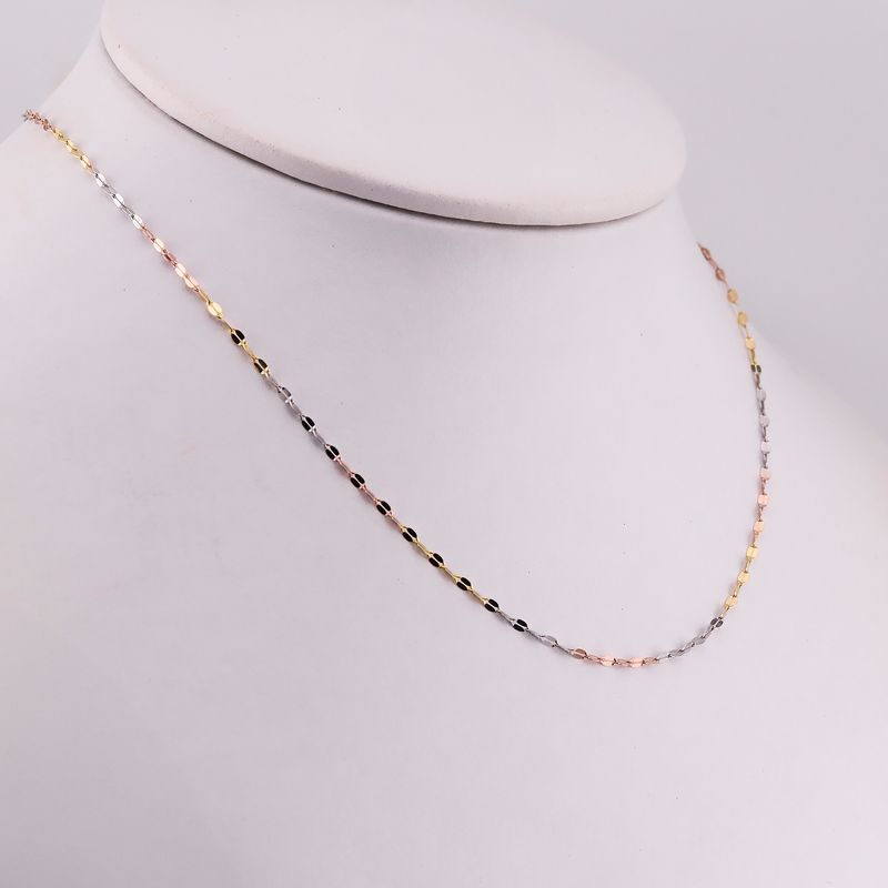 Cadena Granito Café 3tns 14k 45cm 1.1g