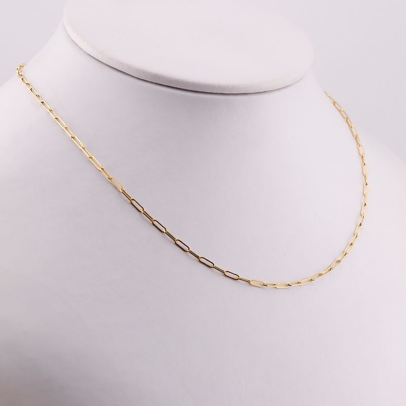 Cadena Paper Clip 10k 1.3g 44cm