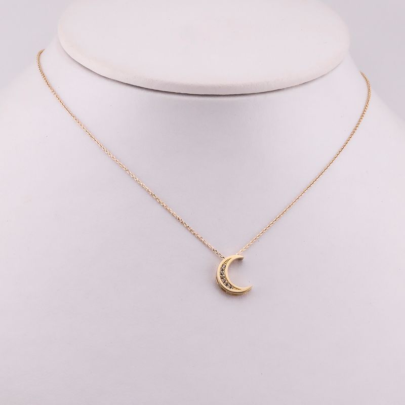 Gargantilla Luna C/p 10k 1.7g