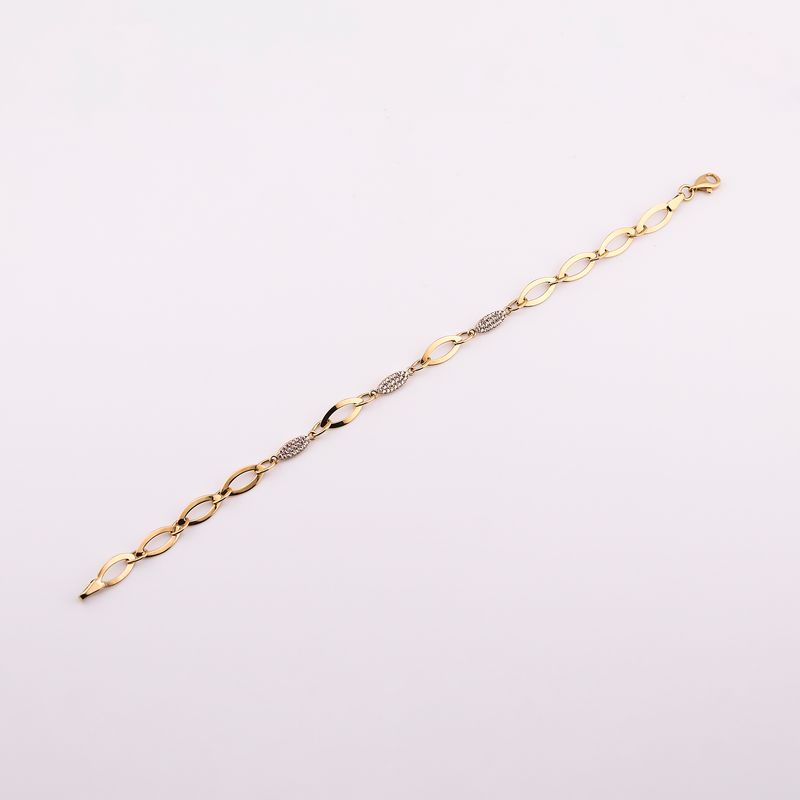 Pulsera Ovalos C/p 14k 3.9g 18cm