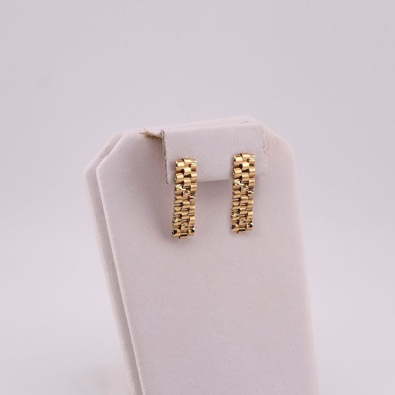 Aretes Tipo Rolex 14k. 2.5g
