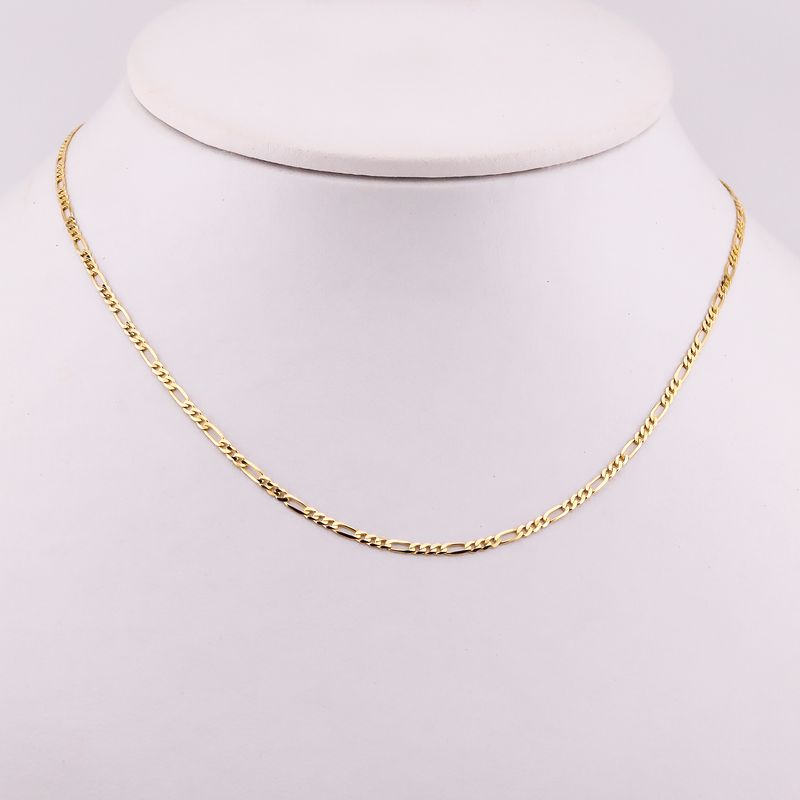 Cadena 3x1 14k 55cm 3.2g