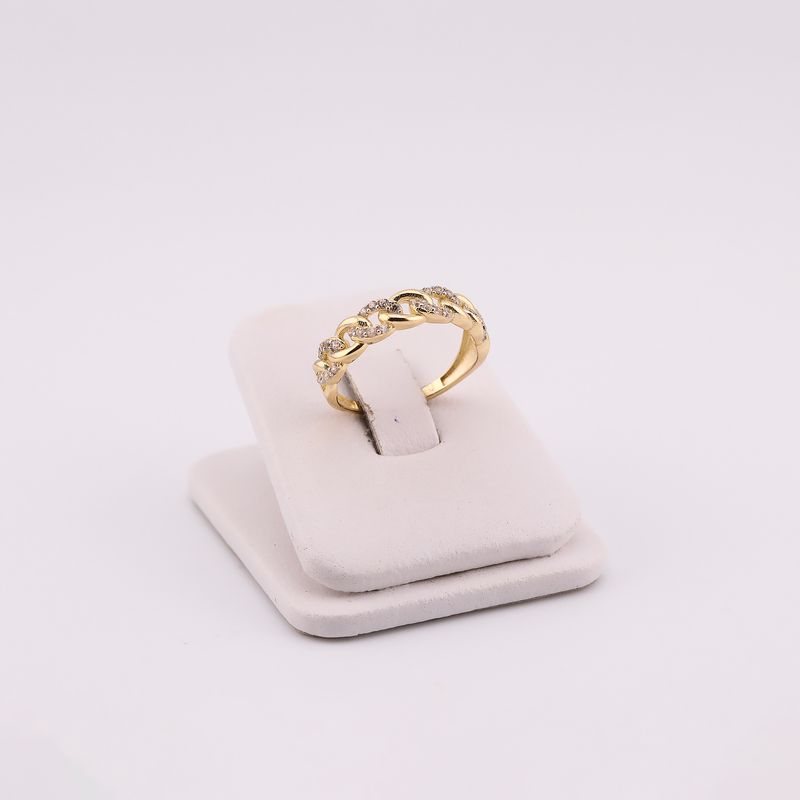 Anillo Trenzado C/p 14k 3.1g #7