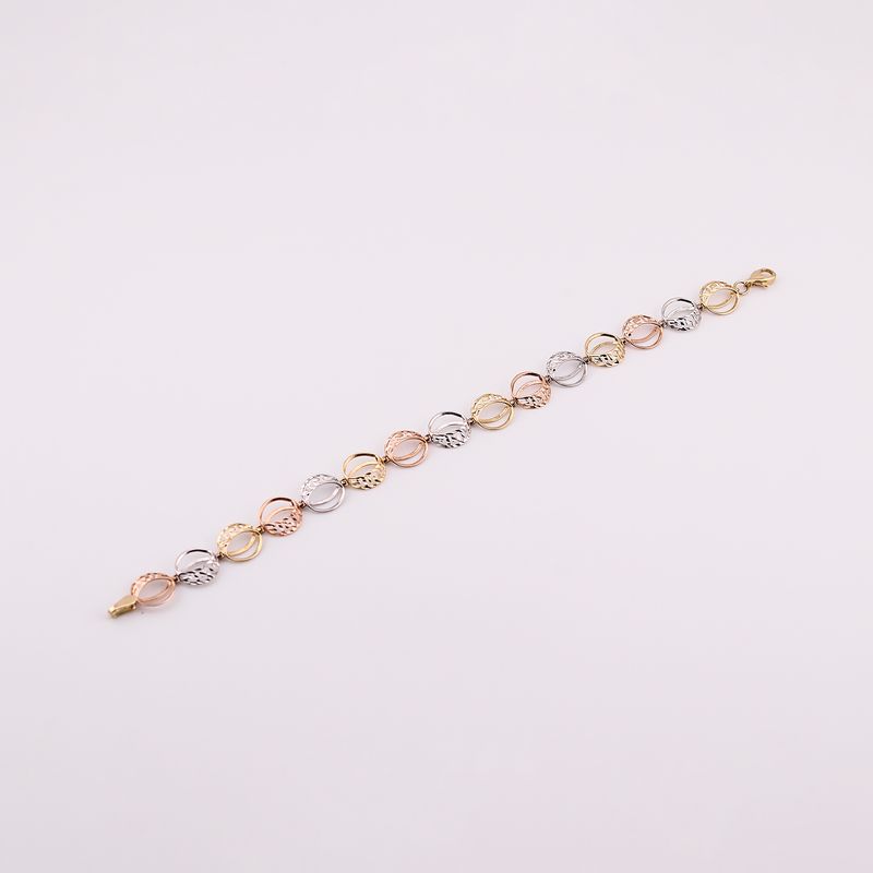 Pulso Circulos Tnos  14k 4g 17cm