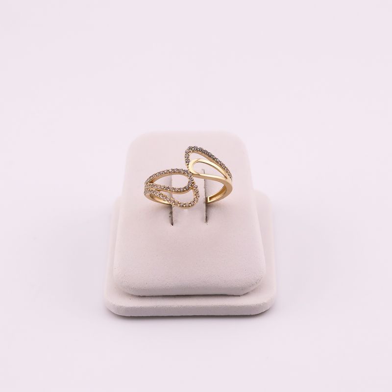 Anillo Olas C/p 14k 2.2g #8.5