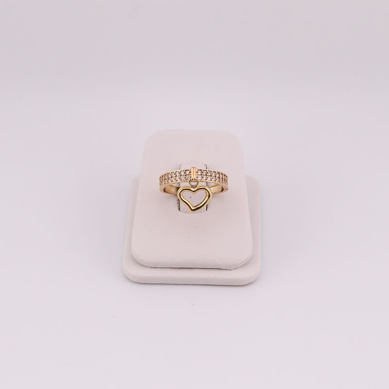 Anillo C/ Corazon Colg. 14k 2.4g #7.5
