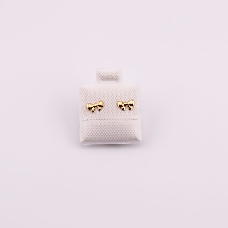 Broqueles Moñito Liso 10k 0.2g