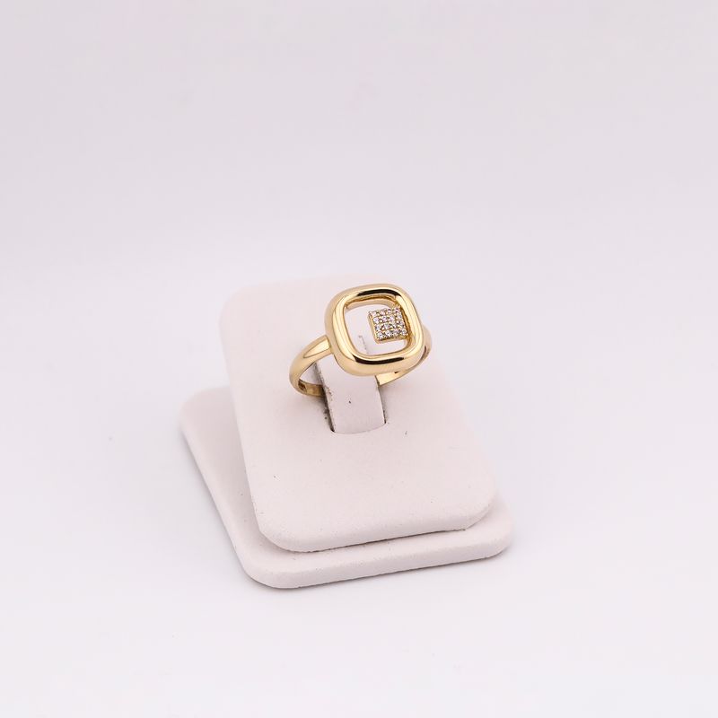 Anillo Cuadro C/p 10k 1.9g #7