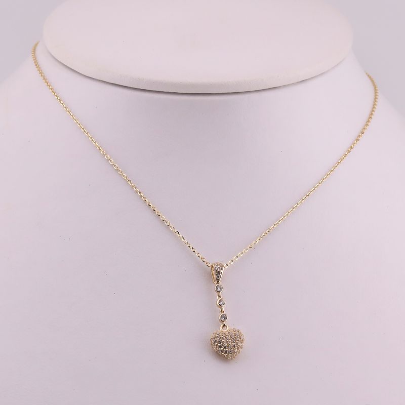 Gargantilla Corazon C/p 14k 2.7