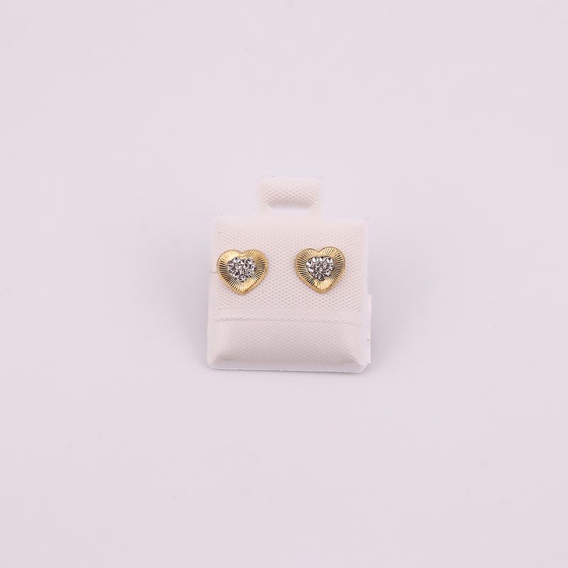 Broqueles Corazon 10k 0.3g