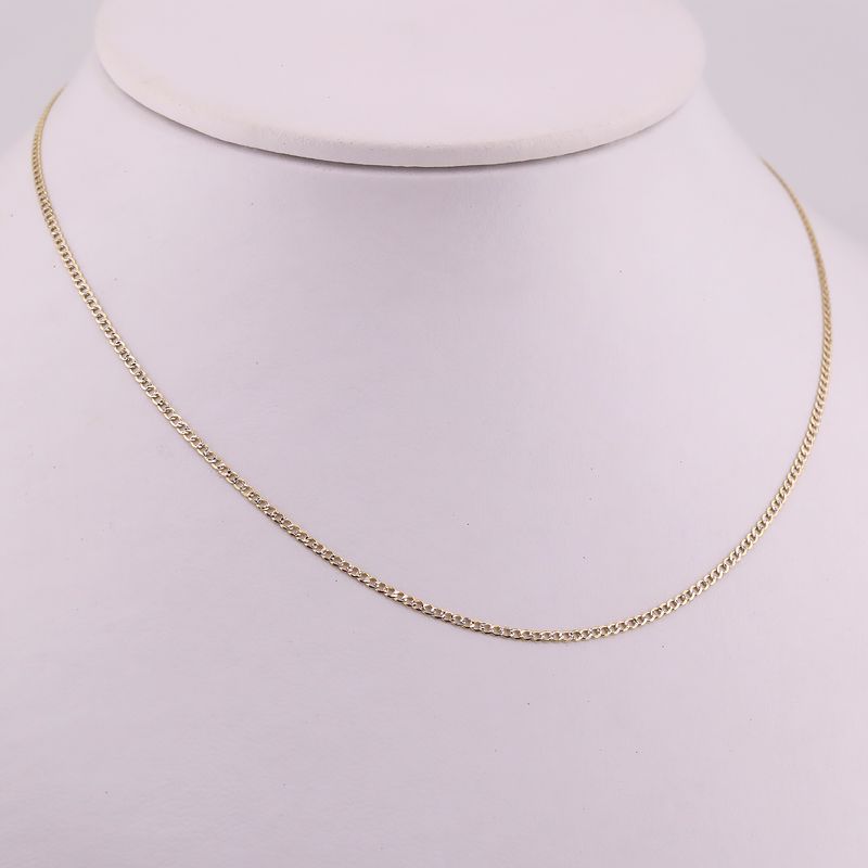 Cadena Eslabon Dimant. 10k 1.7g 50cm