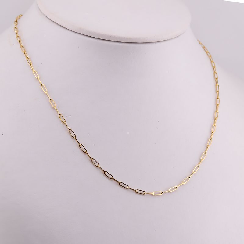 Cadena Paper Clip 10k 1.3g 44cm