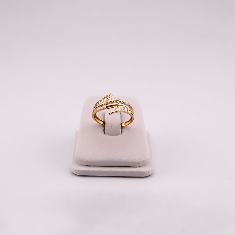 Anillo Griego C/p Bcas 10k 1.6g #9