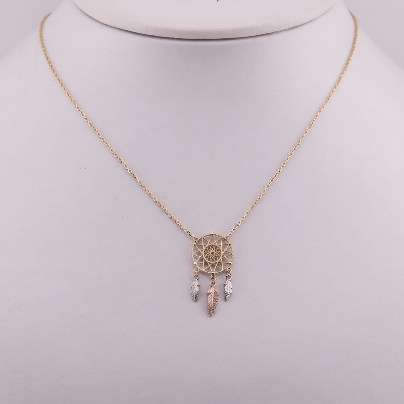 Gargantilla Atrapa Sueños 14k 2.2g