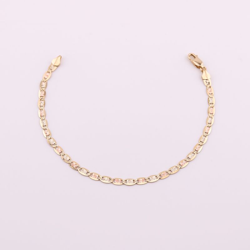 Pulso Valentino 3tns 14k 21cm 4.2g