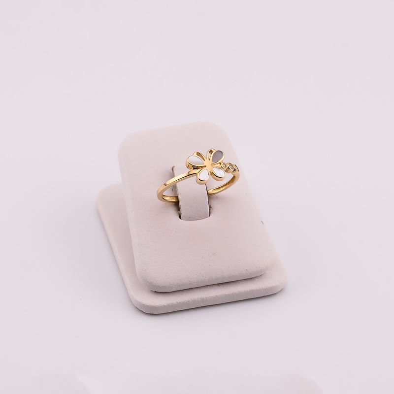 Anillo Mariposa C/piedras Bns. 14k 2g #8.5