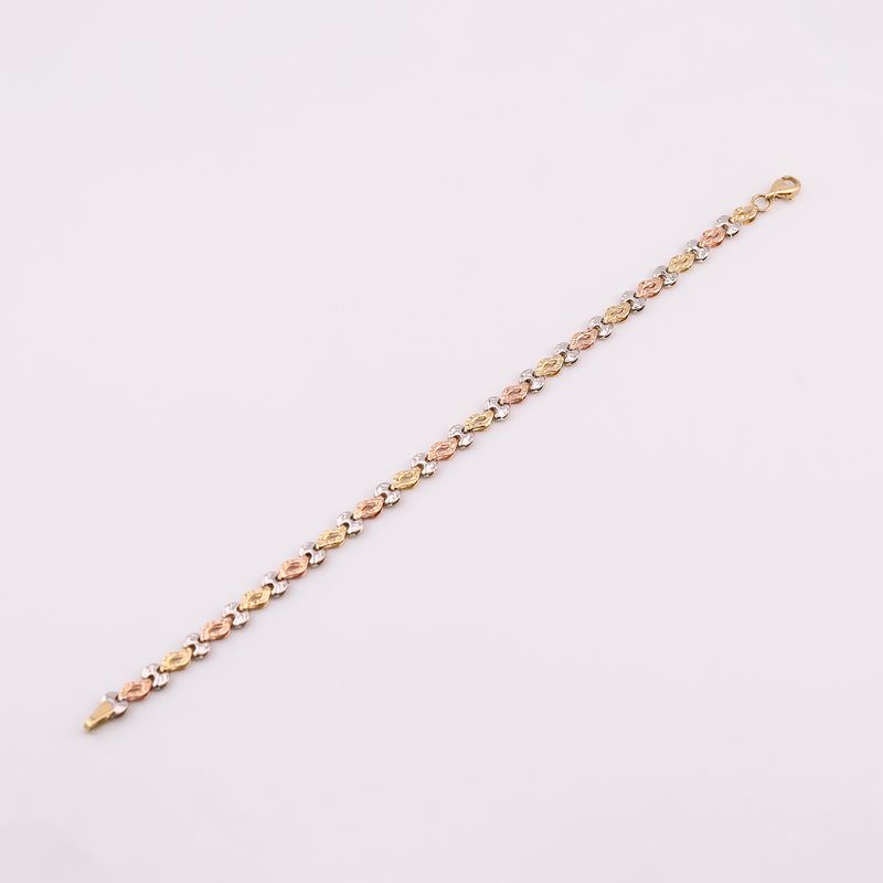 Pulsera Moño Tnos  14k 3.6g 17cm