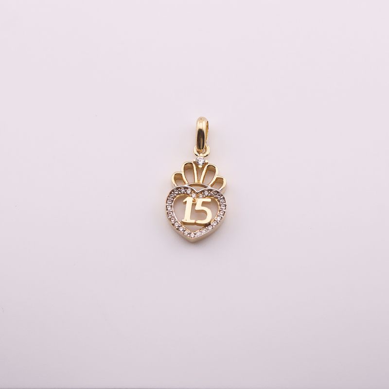 Dije 15 Años C/p 14k 2g