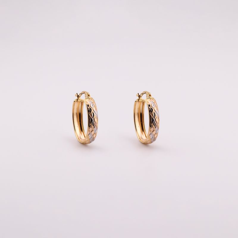 Arracadas Ovalo Dimant.tnos 14k 3.3g