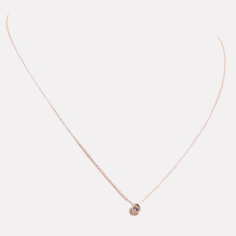 Gargantilla Rosa C/p 14K 1.6g