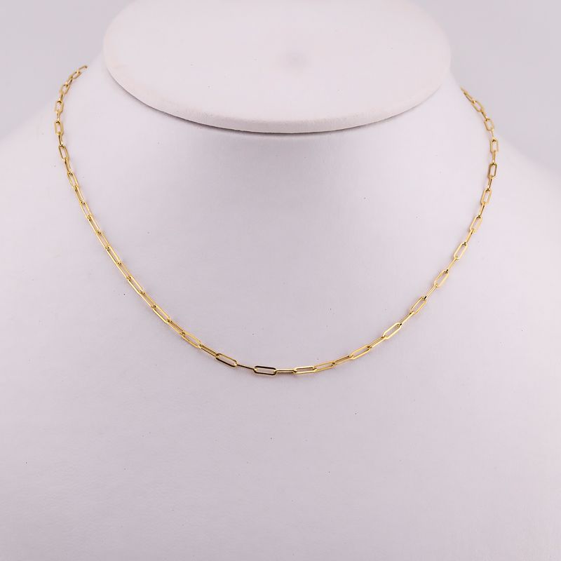 Cadena Paper Clip 10k 1.5g 50cm