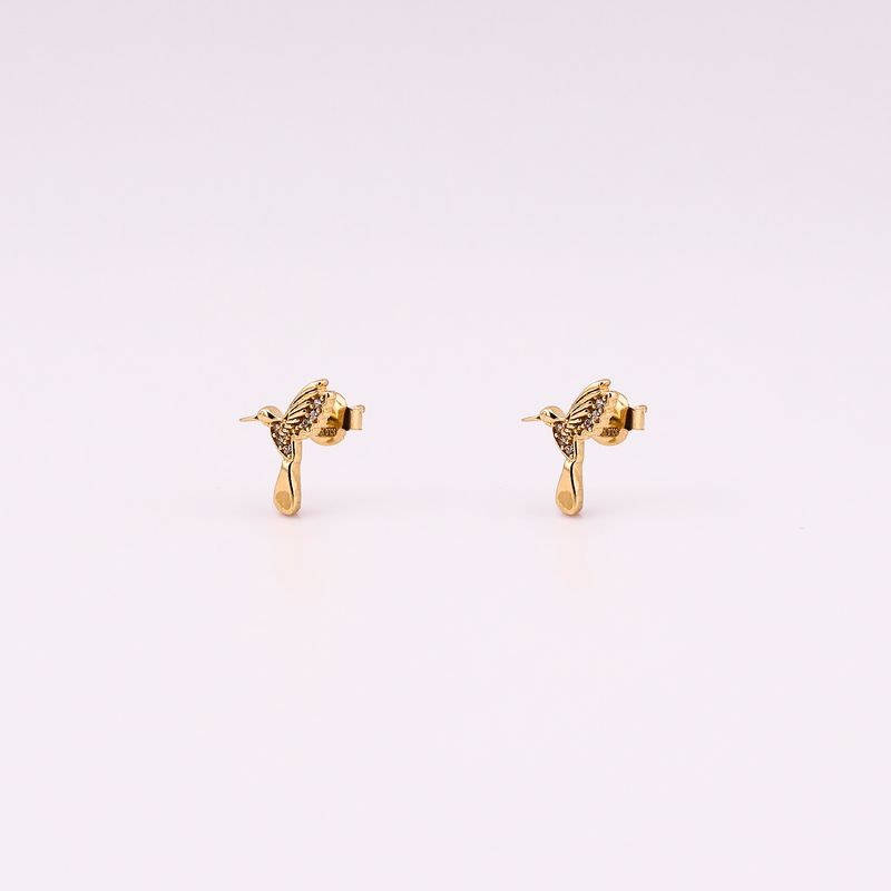 Aretes Colibri C/p  14k 1.5g