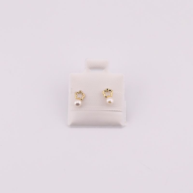 Flor Silueta Perla Mini 10k 0.2g