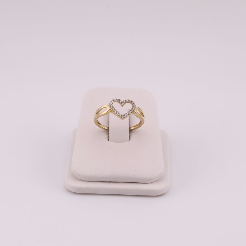 Anillo Corazon C/p Bca 10k 1.2 #7