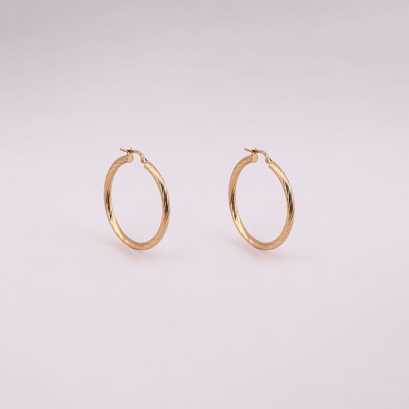 Arracadas Torcidas  14k 2.1g