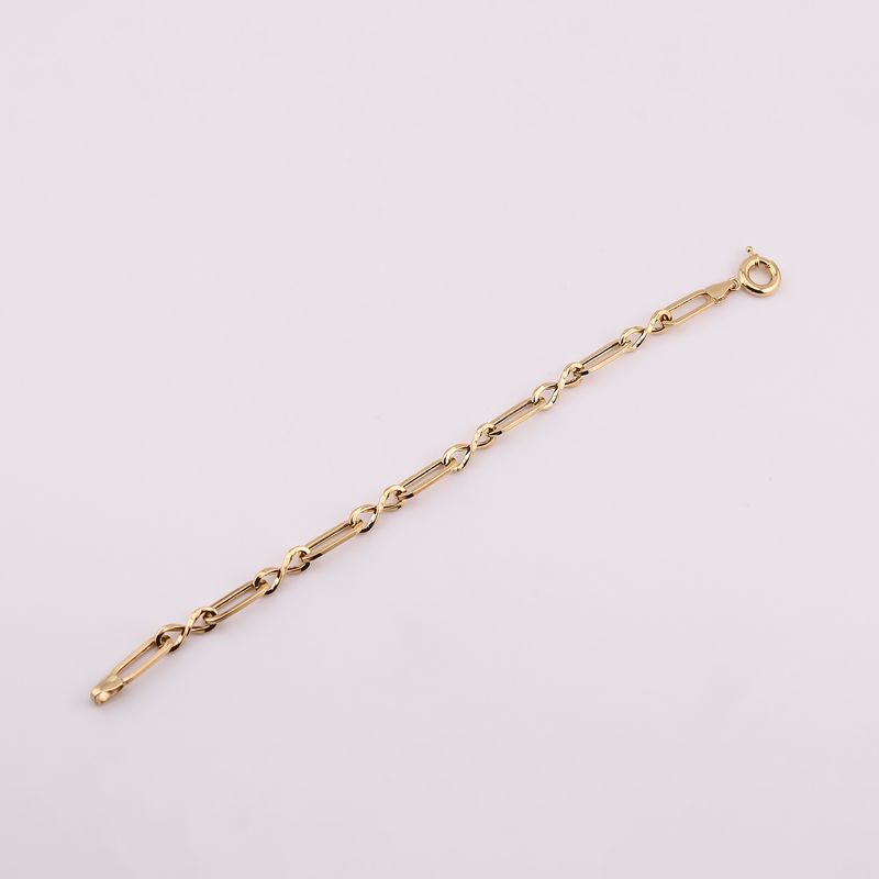 Pulso Infinito Largo 14k 3.9g 17cm
