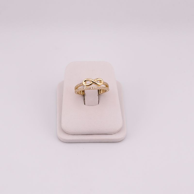 Anillo Infinito C/p Bca 14k 2.1g #6.5