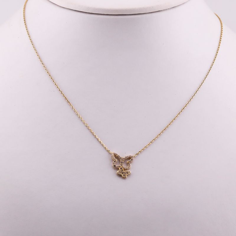 Gargantilla Mariposas C/p 10k 2.1g