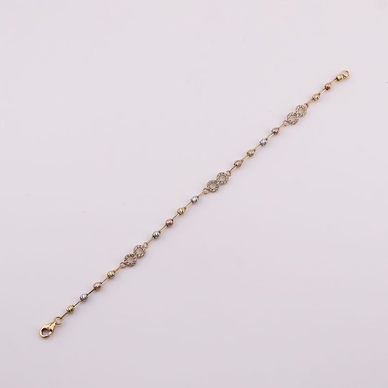 Pulso Infinito C/p 3tns 14k 3.1g 17cm