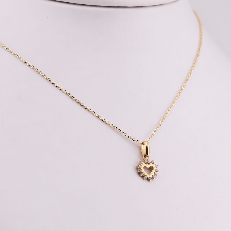 Gargantilla Corazon C/p 14k 2g