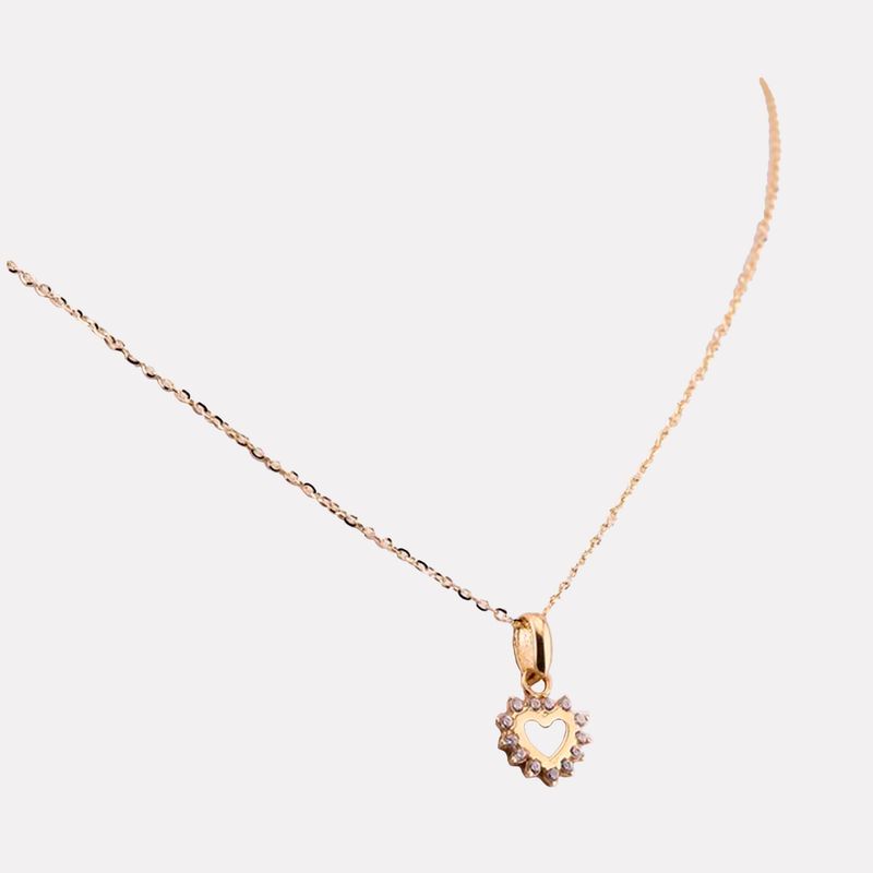 Gargantilla Corazon C/p 14K 2g