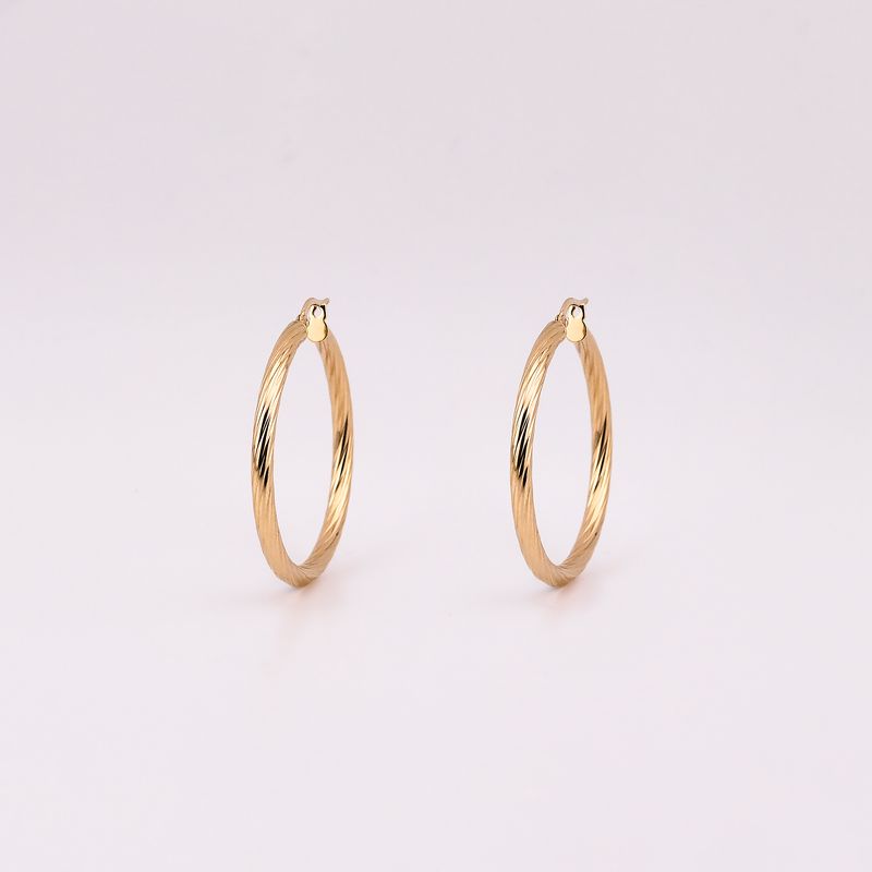 Arracadas Torcidas  14k 2.1g