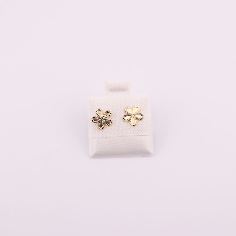 Broqueles Flor 5 Petalos  10k 0.2g