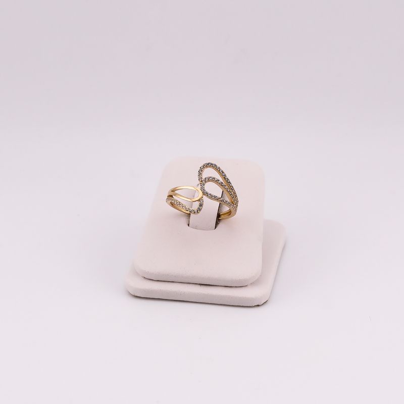 Anillo Ondas C/p Bcas 10k 1.8g #6.5