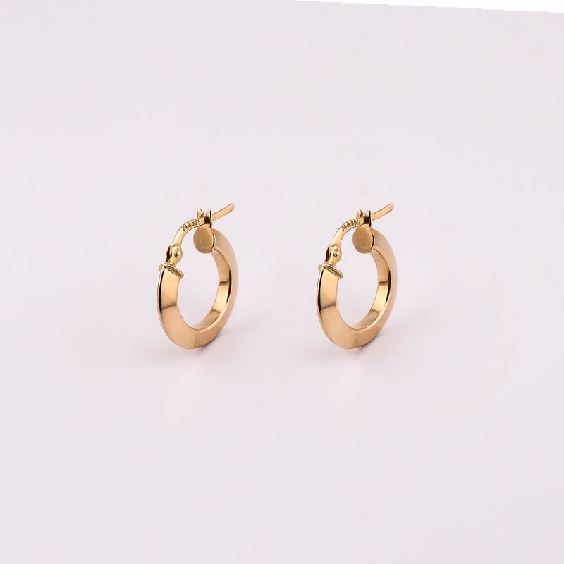 Arracadas Canasta Red. Gde. 14k 1.6g