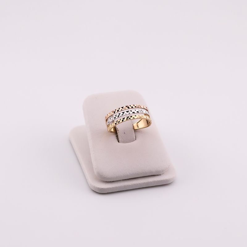 Aniilo Triple Facetado Tns 14k 2.1g #9