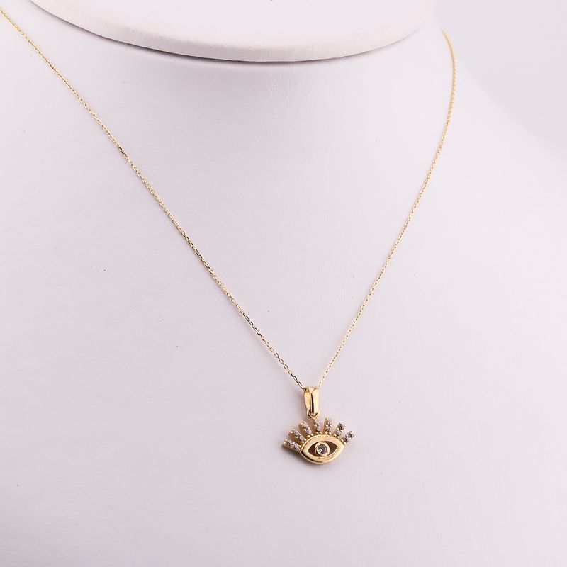 Gargantilla Ojo C/p 14k 2g