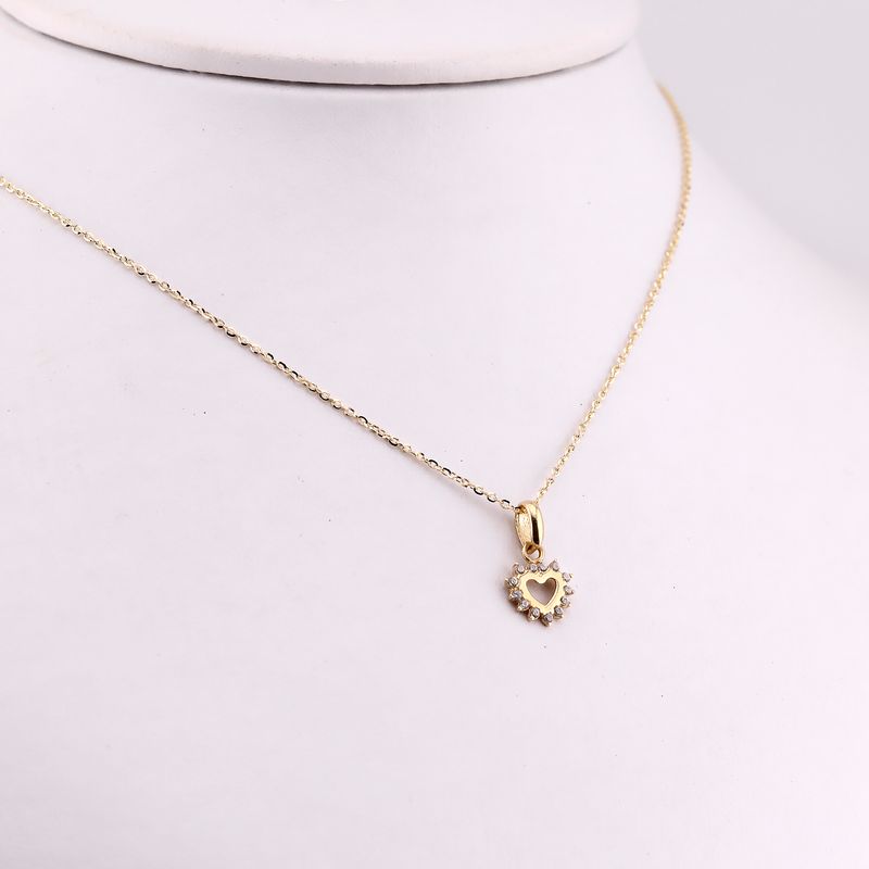 Gargantilla Corazon C/p 14k 2g