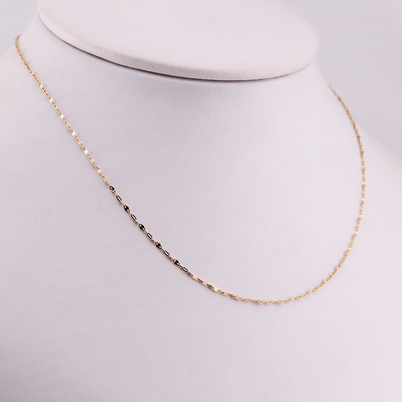 Cadena Mixta 14k 0.8g 40cm