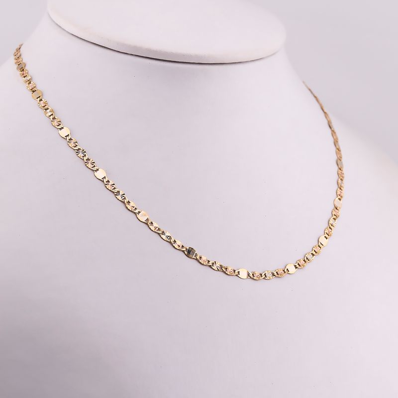 Cadena Mixta 14k 5.2g 55cm