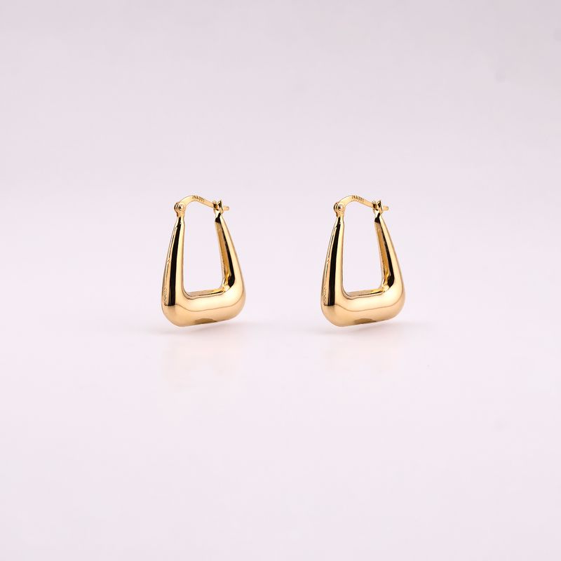 Arracadas Canasta Lisas 14k 2.6g