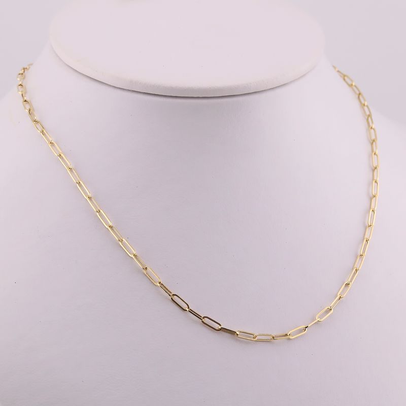 Cadena Paper Clip 14k 2.4g 55cm